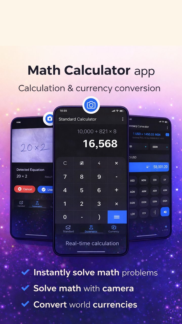 Camera Calculator: Math Solver app